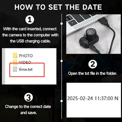 Mini Keychain Camera1080P 2MP Mini Body Camera, Portable Micro Video Camcorder with 0.96Inch Display for Kids Students Travel