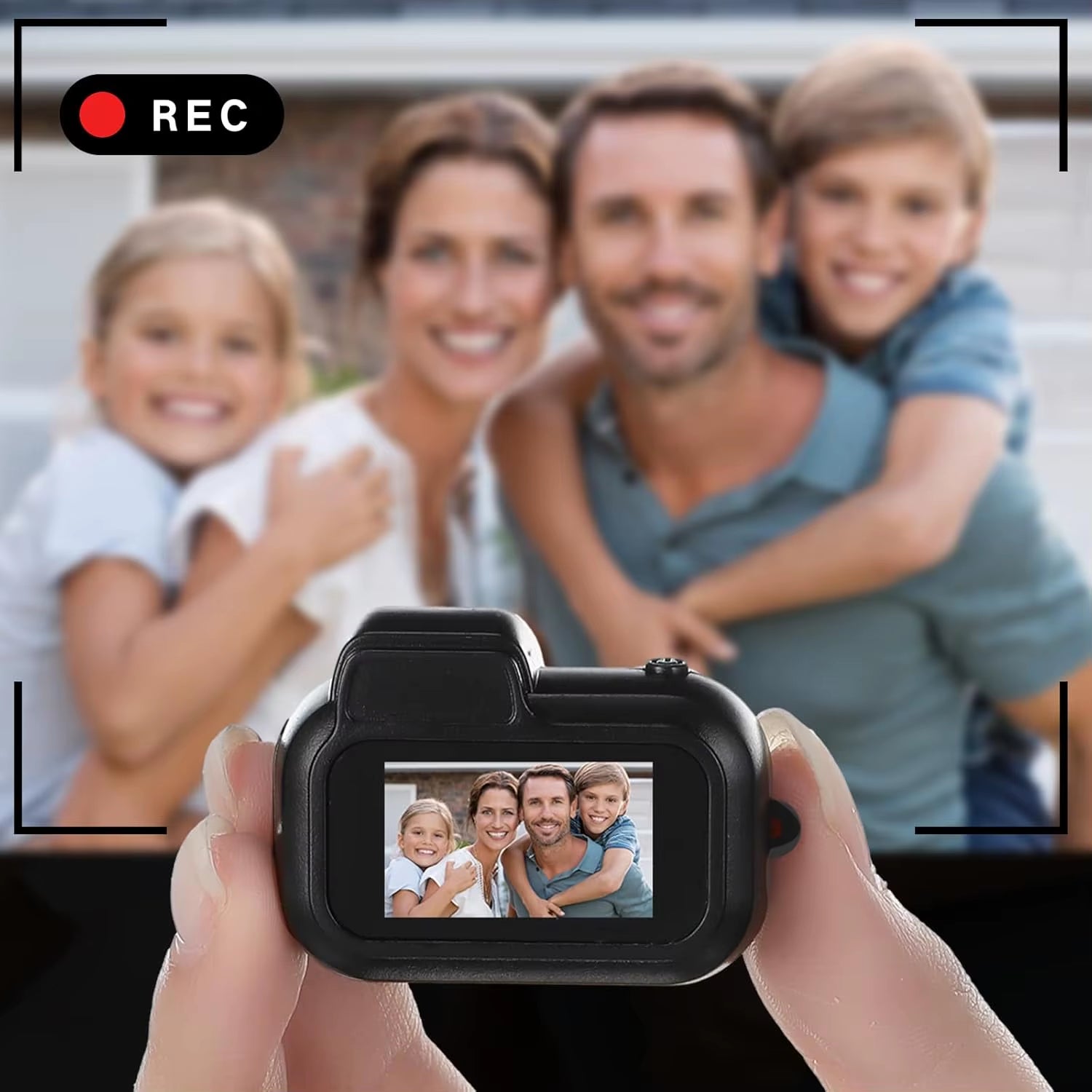 Mini Keychain Camera1080P 2MP Mini Body Camera, Portable Micro Video Camcorder with 0.96Inch Display for Kids Students Travel